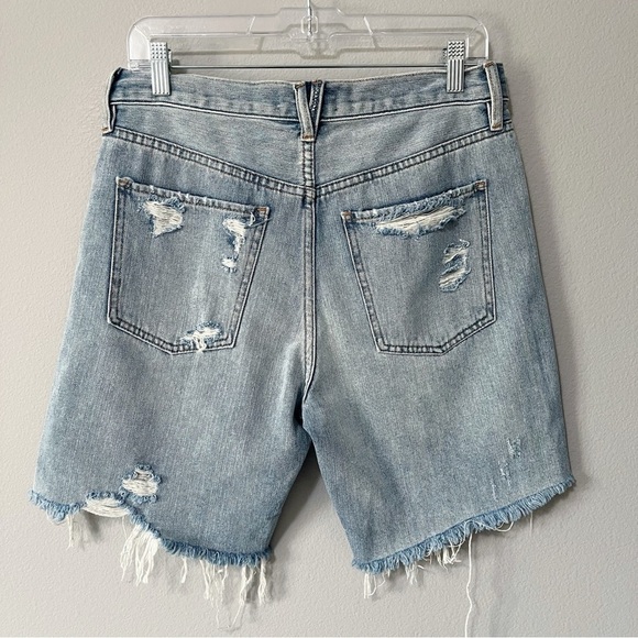 Free People We the Free Denim Bermuda Sequoia Jean Short Jorts Surfs Up Size 27 - Picture 9 of 13